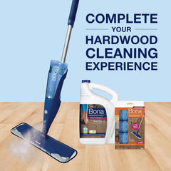 Bona Hardwood Floor Cleaner Refill - 128 fl oz - Unscented - Refill for Bona Spray Mops and Spray Bottles - Residue-Free Floor Cleaning Solution for Wood Floors