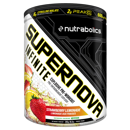 Nutrabolics Supernova Infinite Strawberry Lemonade pre-workout 20 serv, 292 gram