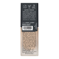 e.l.f. Flawless Finish Foundation, Lightweight & Medium Coverage, Semi-Matte Finish, Light Ivory, 0.68 Fl Oz (20mL)