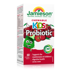 Jamieson Chewable Probiotic for Kids 5 Billion Active Cells - Natural Cherry Flavour