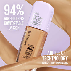 Maybelline New York Super Stay Lumi Matte Foundation, Up to 30H Wear, Luminous Matte, Buildable Coverage, Amino Acids, 375, 35 ml