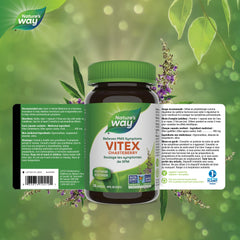 Nature's Way Vitex Chasteberry – Herbal Supplement To Help Relieve PMS Symptoms, Normalize Hormones And Stabilize Menstrual Cycle Irregularities – Non-GMO - 100 Vegetarian Capsules