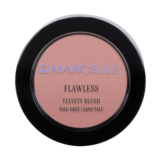 Marcelle Flawless Velvety Blush, Coral, Talc-Free, Natural Healthy Glow, Smooth, Velvety Texture, Hypoallergenic, Fragrance-Free, Cruelty-Free, Paraben-Free, 3 g