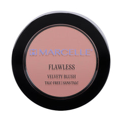 Marcelle Flawless Velvety Blush, Coral, Talc-Free, Natural Healthy Glow, Smooth, Velvety Texture, Hypoallergenic, Fragrance-Free, Cruelty-Free, Paraben-Free, 3 g