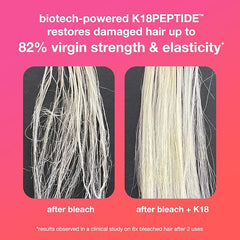 K18 Leave-In Molecular Repair Hair Mask Treatment to Repair Damaged Hair - 4 Minutes to Reverse Damage from Bleach + Color, Chemical Services, Heat 50 ml