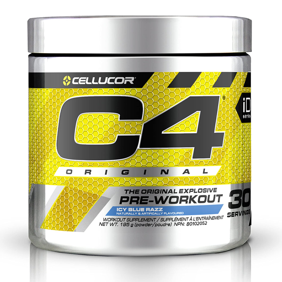 Cellucor C4 Original Pre Workout Powder - Sugar Free Preworkout Energy for Men & Women - 150mg Caffeine, Beta Alanine, Creatine - Icy Blue Razz, 30 Servings