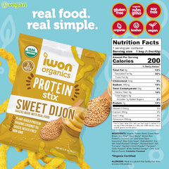 IWON Protein Stix - High Protein and Organic Healthy Snacks - 8 x 42g - Bilingual