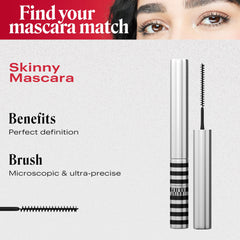 Annabelle Skinny Mascara, Black, Award-Winning Mascara for Short Lashes, Ultimate Length & Definition, Microscopic & Ultra-Precise Brush, Eco-Friendly Packaging, Ophthalmologist-Tested, Hypoallergenic, 4 mL