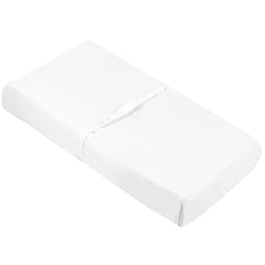 Kushies Baby Contour Change Pad Cover Ultra Soft 100% Cotton Flannel, Made in Canada, White Solid