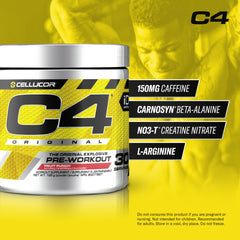 Cellucor C4 Original Pre Workout Powder, Energy Drink Supplement with Creatine & Beta Alanine, Fruit Punch, 30 Servings