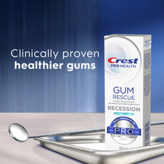 Crest Pro-Health Gum Rescue Toothpaste - Anticavity, Antibacterial Flouride Toothpaste, Clinically Proven Healthier Gums, 90mL