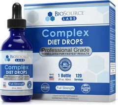 BioSource Labs Complex Diet Drops – Best Natural Weight Management Drops for Men and Women (1 Bottle, 2 fl oz)