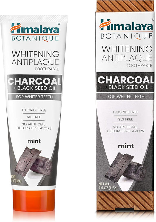 Himalaya Toothpaste - Whitening Mint with Charcoal + Black Seed Oil 113g