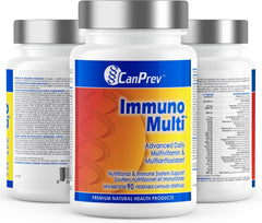 CanPrev Immuno Multi | 90 v-caps | N-Acetyl-Cysteine + Resveratrol | 21 Essential Vitamins and Minerals along with 10 Powerful Antioxidants l Advanced Daily Multivitamin