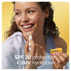 NIVEA Sun Lip Balm with SPF 30 (2x4.8g) | Protect Against Sun Burn Lip Balm, 24H Hydration