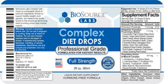 BioSource Labs Complex Diet Drops – Best Natural Weight Management Drops for Men and Women (1 Bottle, 2 fl oz)