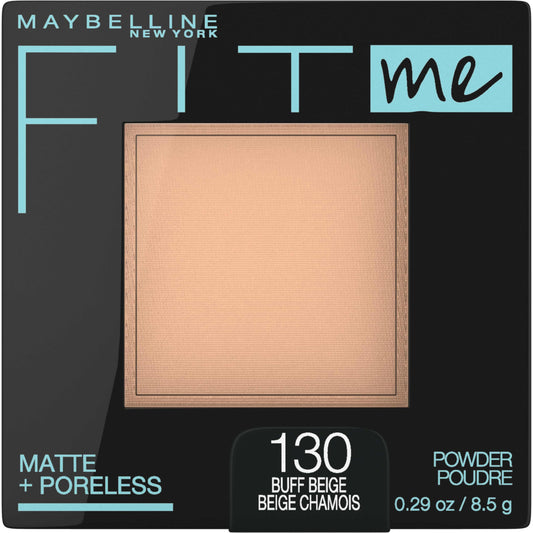 Maybelline New York Matte + Poreless Pressed Face Powder Makeup, Buff Beige, 8.5 Grams