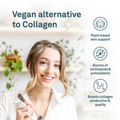 Organika Plant Based Collagen Booster- Helps Support the Production and Protection of Collagen- 150g