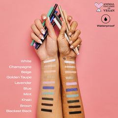 Annabelle Waterline Matte Kohl Eyeliner Pencil, Blackest Black, Intense Colours, Matte Finish, Easy-To-Apply, Long-Lasting 10h, Waterproof, Transferproof, Cruelty-Free, 1.2 g