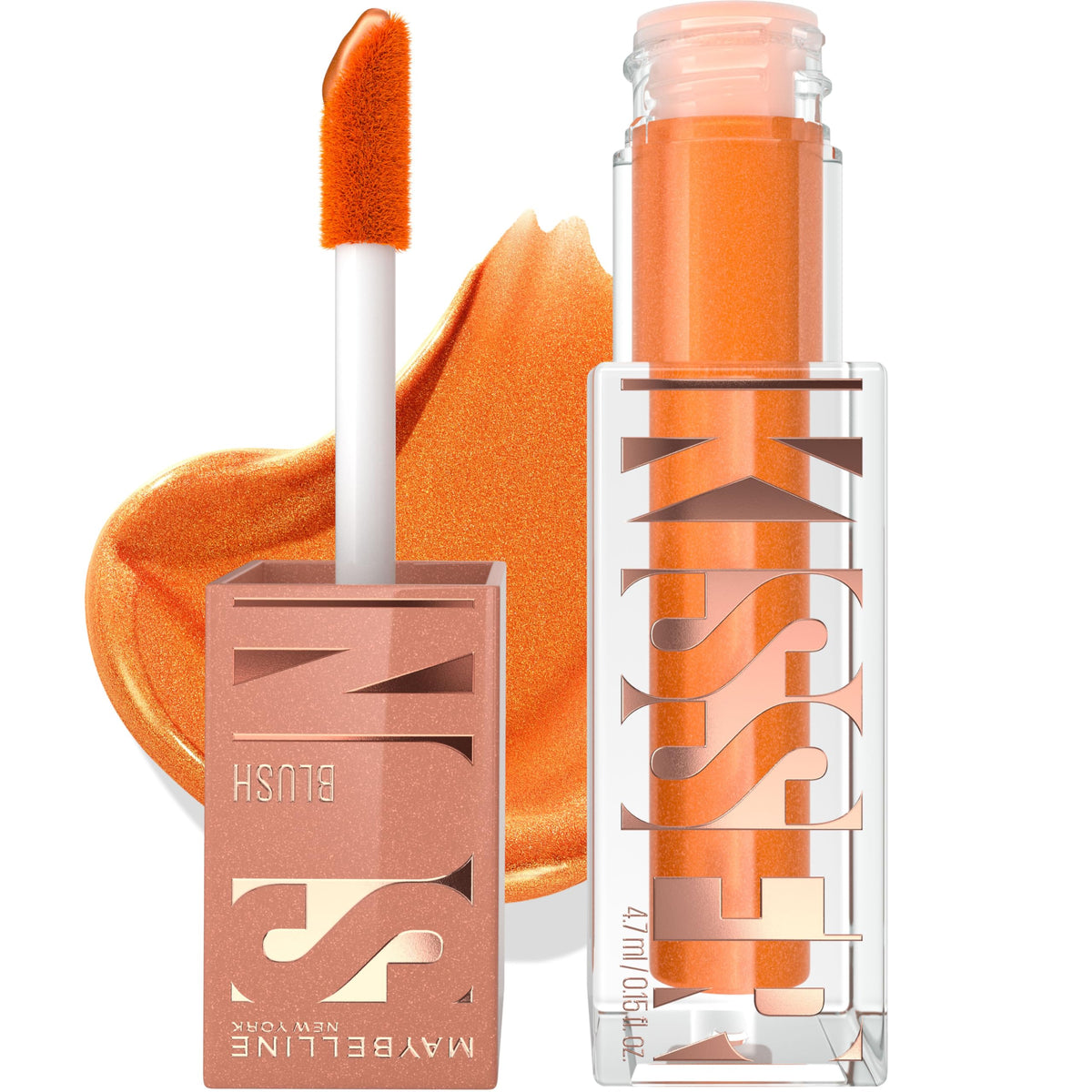 Maybelline Sunkisser Liquid Blush, Blendable Formula, Natural Glow, Vitamin E Infused, Rooftop View, 4.7 ml