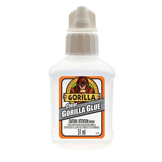 Gorilla Glue Clear, 1.75oz/51ml Bottle, (Pack of 1), 4510103