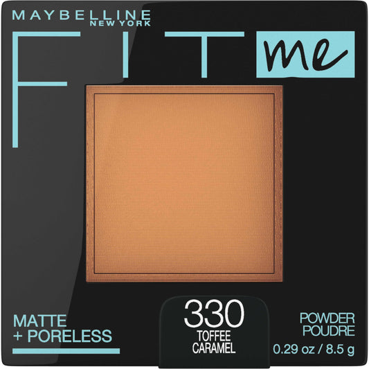 Maybelline New York Fit Me Matte + Poreless Powder Makeup, Toffee, 0.29 Ounce, 1 Count