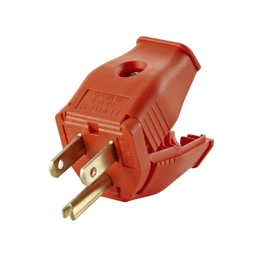 Leviton 3W101-HOR Grounding Plug, Orange