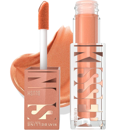 Maybelline Sunkisser Liquid Blush, Blendable Formula, Natural Glow, Vitamin E Infused, Sun Tempt, 4.7 ml