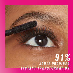 Maybelline Lash Sensational Firework Mascara, Washable Mascara, Volumize, 360 Flare Impact, Very Black, 10 ml