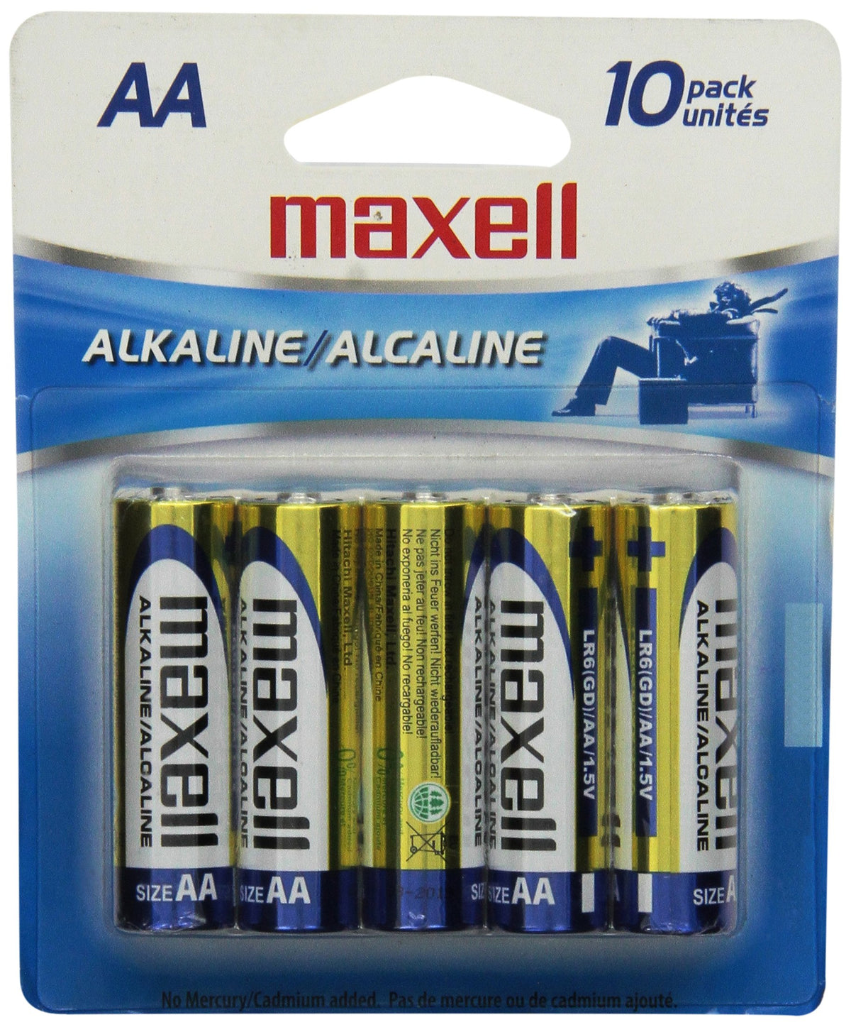 Maxell Alkaline Batteries (AA; 10 pk; Carded) 1 Count