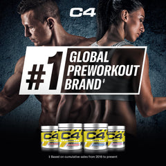 Cellucor C4 Original Pre Workout Powder - Sugar Free Preworkout Energy for Men & Women - 150mg Caffeine, Beta Alanine, Creatine - Icy Blue Razz, 30 Servings