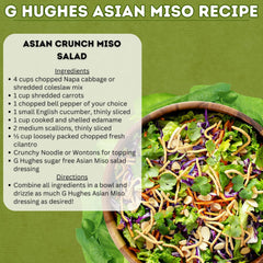 G Hughes Dressing - Asian Miso 6x355ml