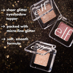 e.l.f. Fine As Fleck Glitter Eyeshadow, Long-Lasting Sheer Eye Makeup With A Shimmer Finish, Soft, Smooth Formula, Vegan & Cruelty-Free, It's Glit