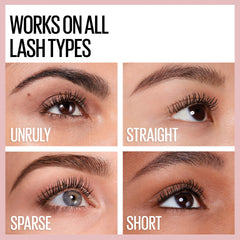 Maybelline New York Lash Sensational Washable Mascara, Midnight Black, 9.5 mL (Packaging May Vary)