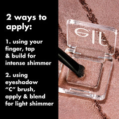 e.l.f. Fine As Fleck Glitter Eyeshadow, Long-Lasting Sheer Eye Makeup With A Shimmer Finish, Soft, Smooth Formula, Vegan & Cruelty-Free, It's Glit