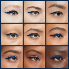COVERGIRL - Perfect Point Plus Eyeliner, micro-fine point, precise line, built-in smudger tip for a softer, smokier look, 100% Cruelty-Free, Midnight Blue - 220