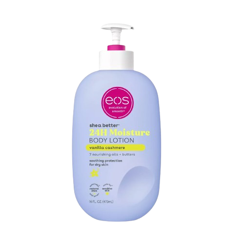 eos Shea Better Body Lotion - 24-Hour Moisture Skin Care, Lightweight & Non-Greasy, Made with Natural Shea, Vegan, 16 fl oz