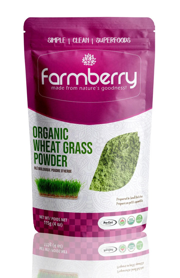 Farmberry Powder - Organic Wheat Grass 115g