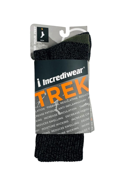 Incrediwear Trek Socks - Green/Grey