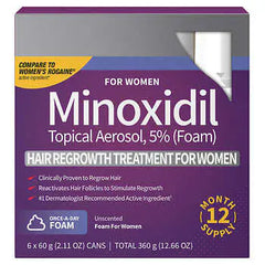 Kirkland Signature Hair Regrowth Treatment 5% Minoxidil Foam for Women, 2.13 fl. oz