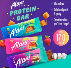 Alani Nu Protein Bars | Low-Carb Healthy Snacks | 12 Individually Wrapped Bars