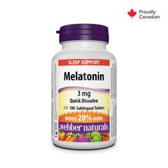 Webber Naturals® Melatonin Quick Dissolve, 3 mg - Zecoya