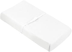 Kushies Baby Contour Change Pad Cover Ultra Soft 100% Cotton Flannel, Made in Canada, White Solid