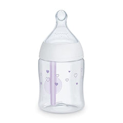 NUK Smooth Flow™ Pro Anti-Colic Baby Bottle, 5oz, 4 Pack, Purple