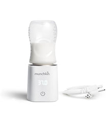 Munchkin 37 Degree Digital Bottle Warmer (Plug-in) with adapters to fit most baby bottles