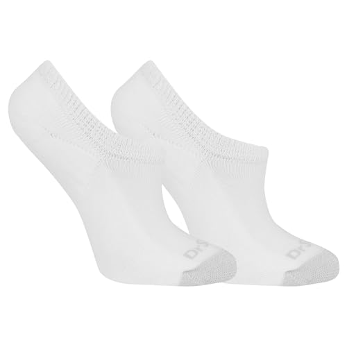 Dr. Scholl's Women's Advanced Relief Blisterguard Socks - 2 & 3 Pair Packs - Non-Binding Cushioned Moisture Management, White, 4-10