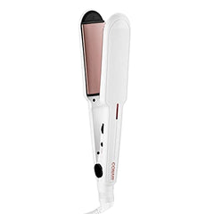 Conair Double Ceramic Flat Iron; 1 1/2-inch Flat Iron; White/Rose Gold