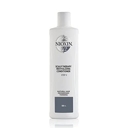 Nioxin System 2 Scalp Therapy Conditioner, for Natural Hair with Progressed Thinning, 16.9 fl oz