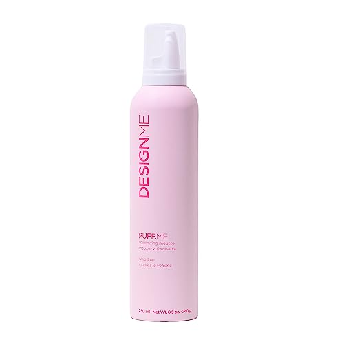 DESIGNME PUFF.ME Volumizing Mousse | Lightweight and Flexible Hold Hair Mousse for Styling All Hair Types | Volume Booster Styling Foam, 250mL