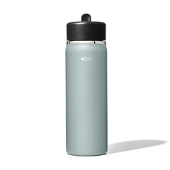 OXO Wide Mouth Straw Lid Water Bottle, 20oz, Slate